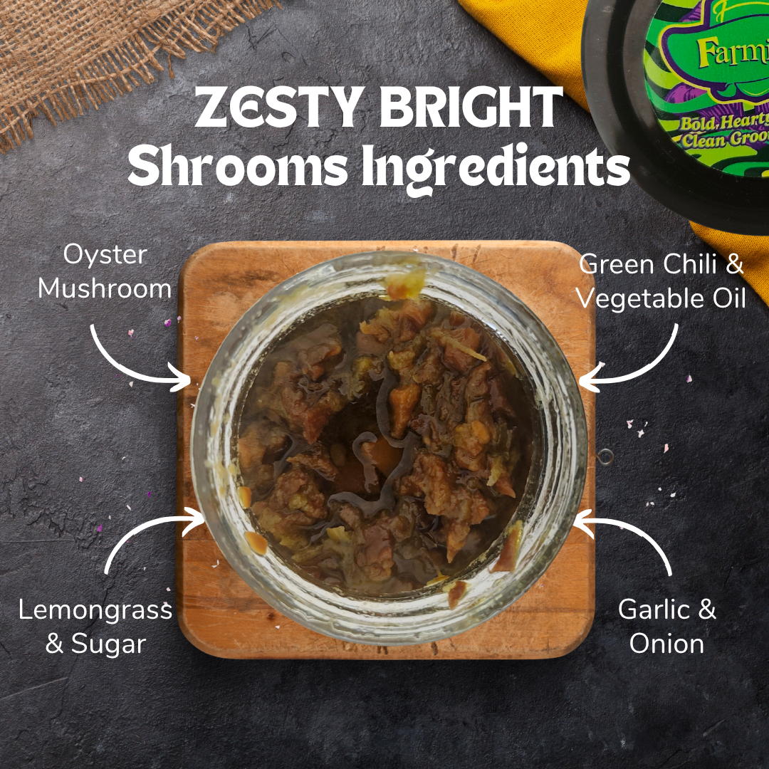 Zesty Bright Shrooms - 180g Maison Jar
