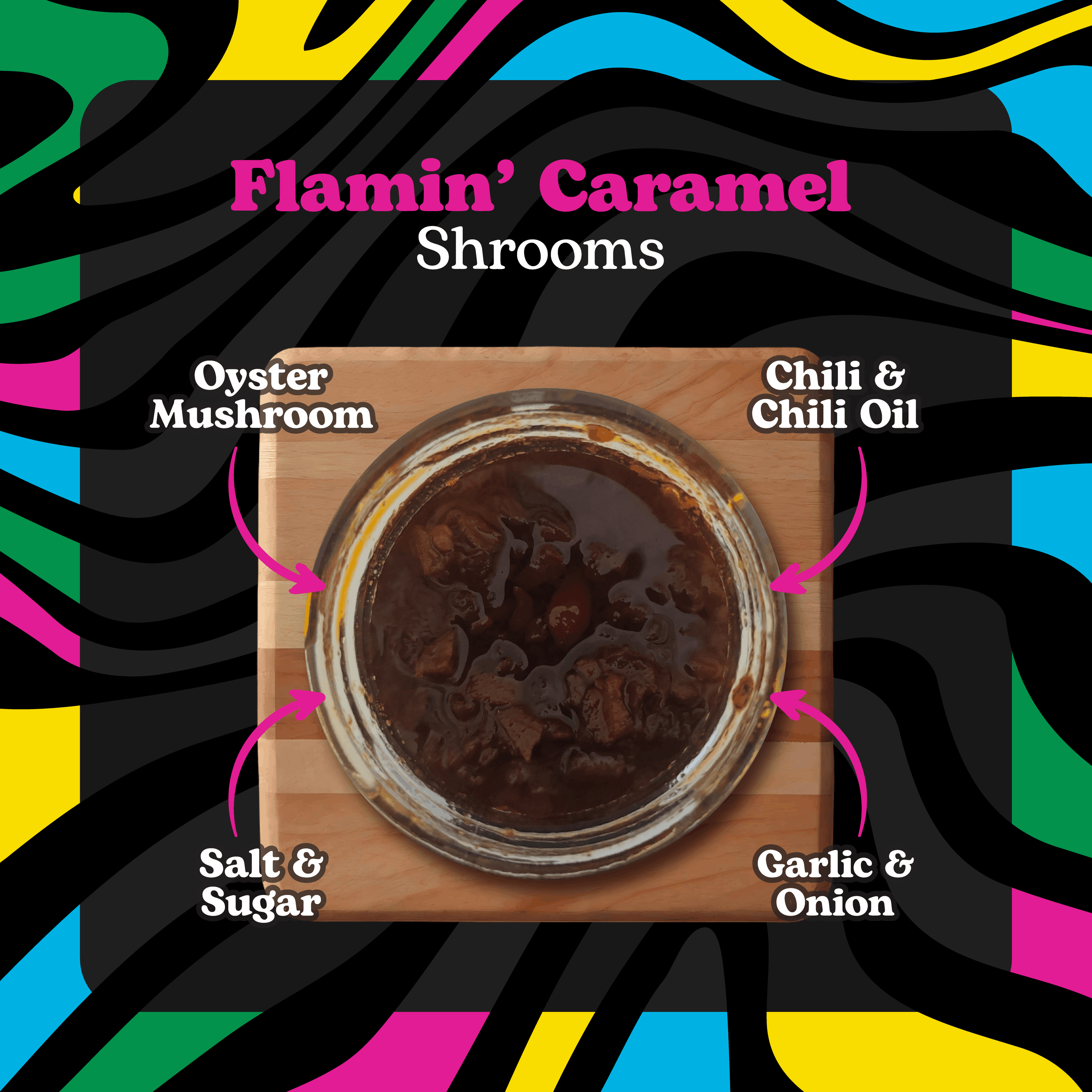 🔥 Flamin’ Caramel Shrooms - 180g Maison Jar