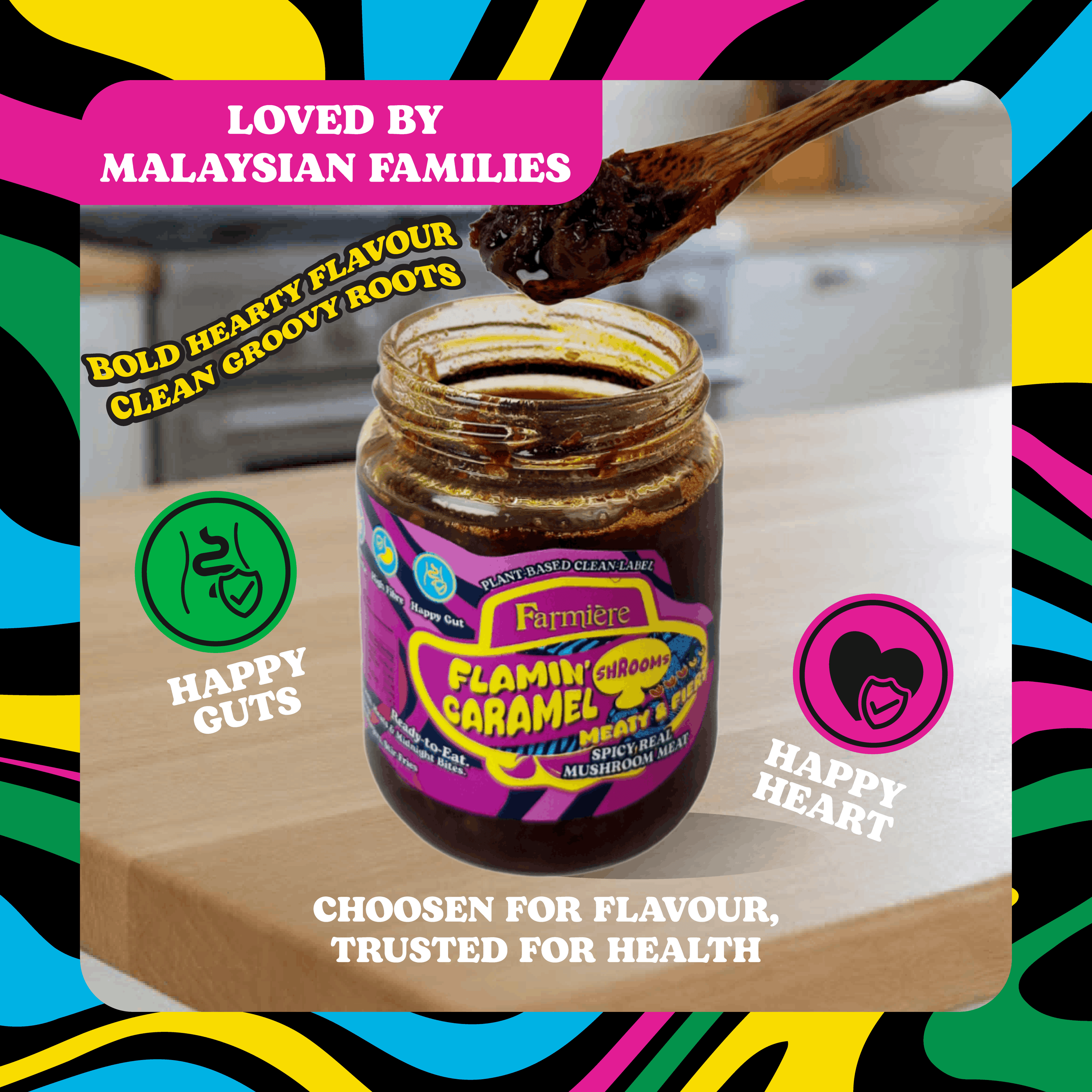 🔥 Flamin’ Caramel Shrooms - 180g Maison Jar