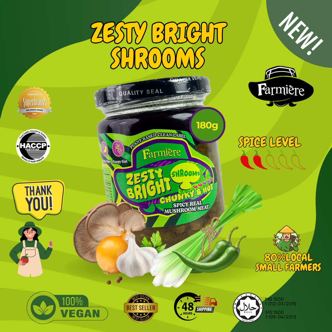 Zesty Bright Shrooms - 180g Maison Jar