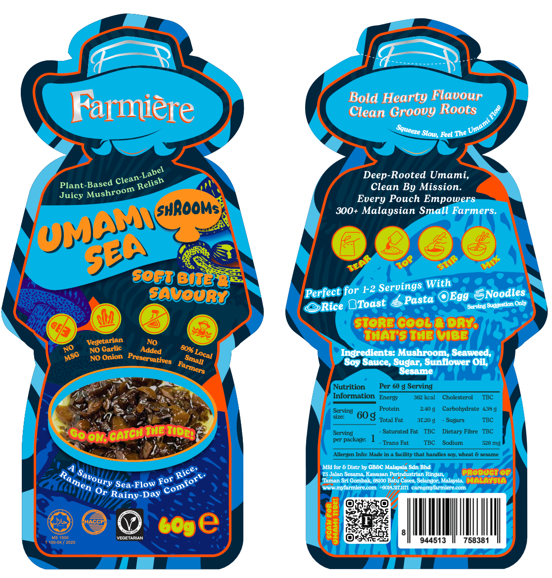 Umami Sea Shrooms - 60g Groove Pouch