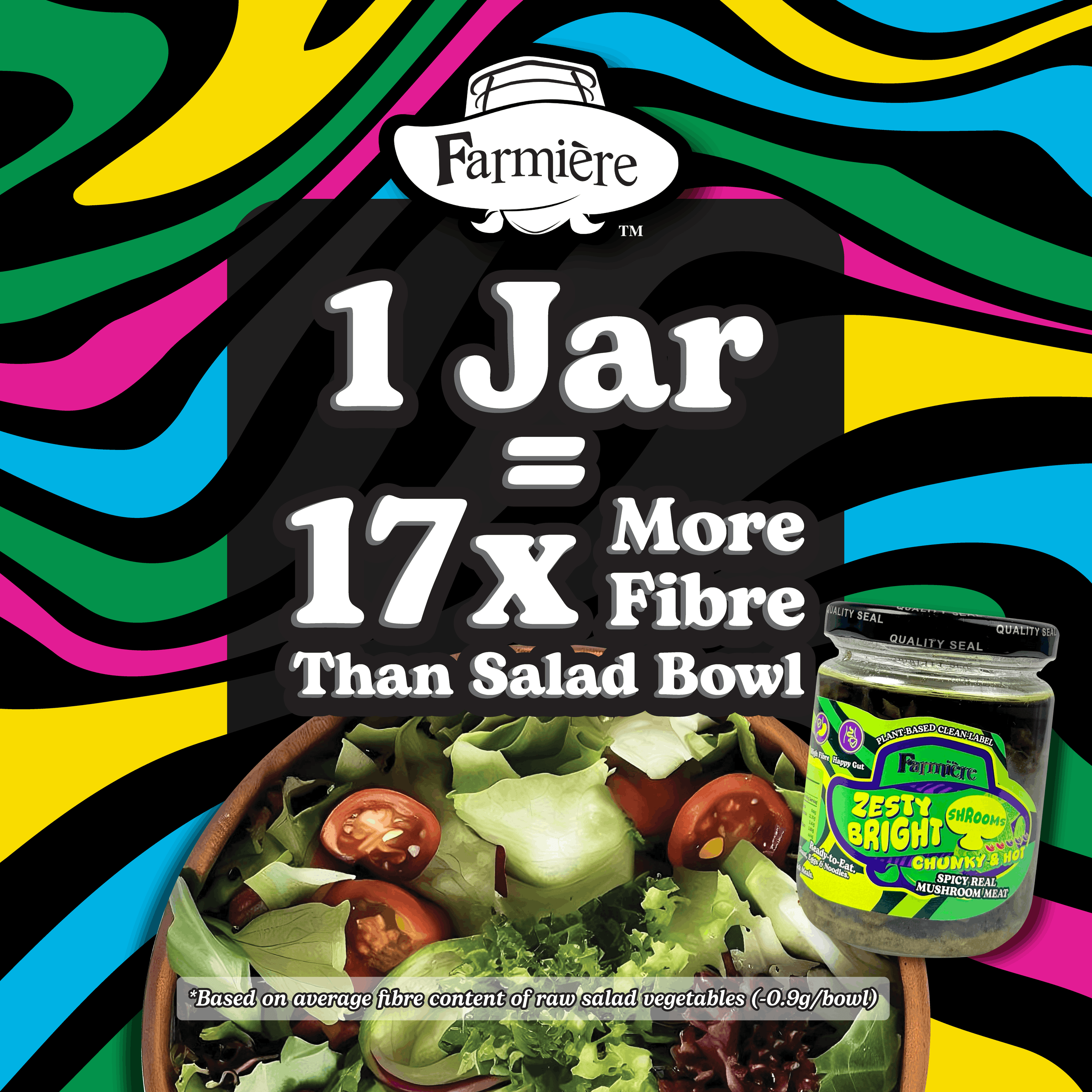 🥗 Zesty Bright Shrooms - 180g Maison Jar