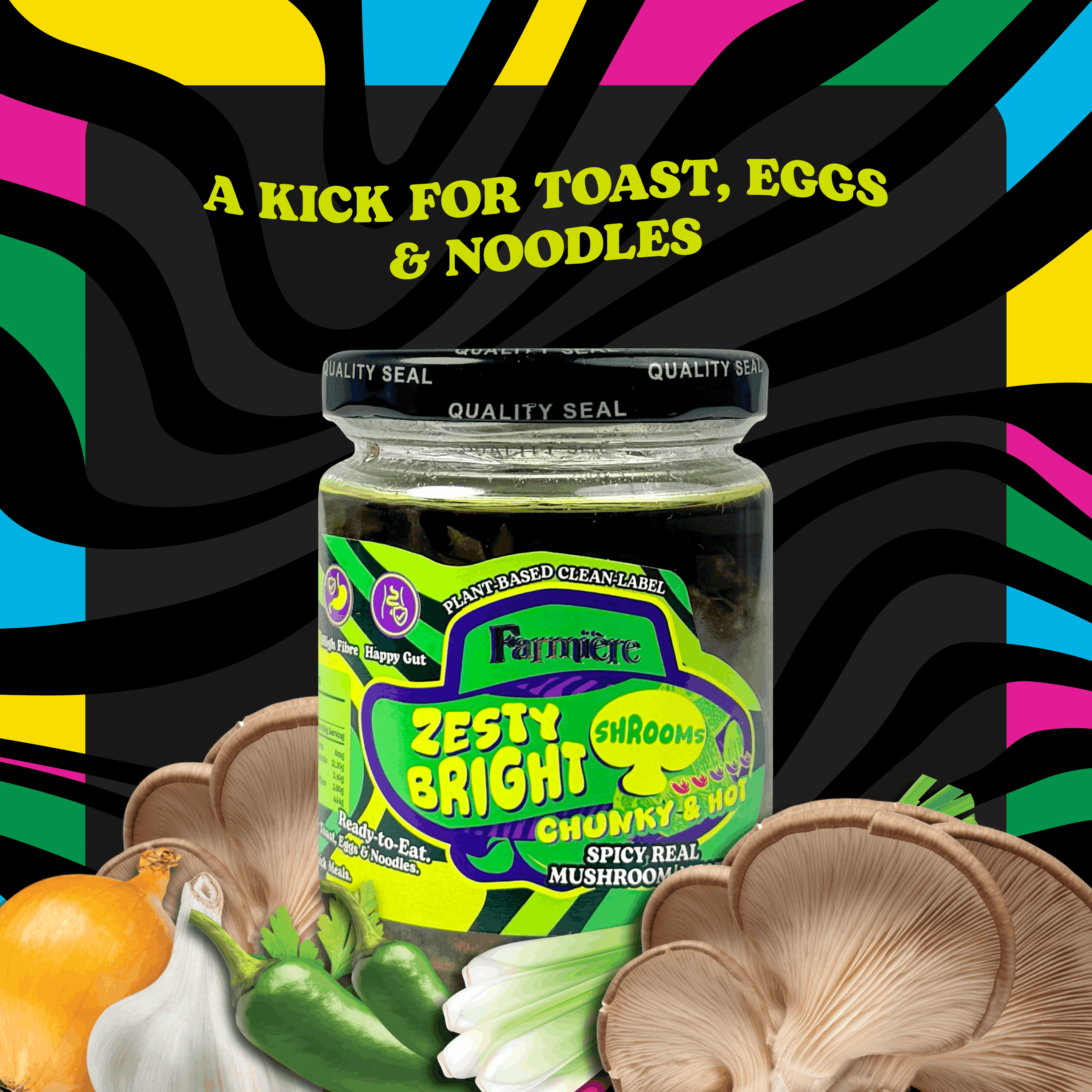 🥗 Zesty Bright Shrooms - 180g Maison Jar