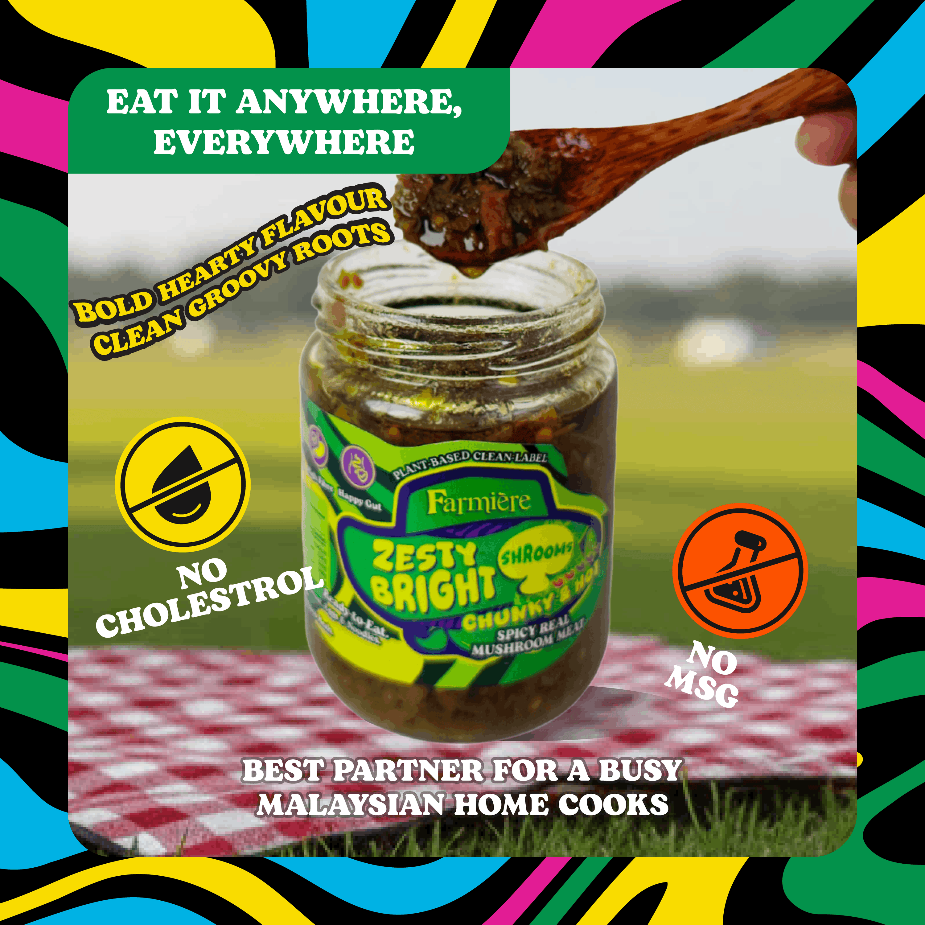 🥗 Zesty Bright Shrooms - 180g Maison Jar